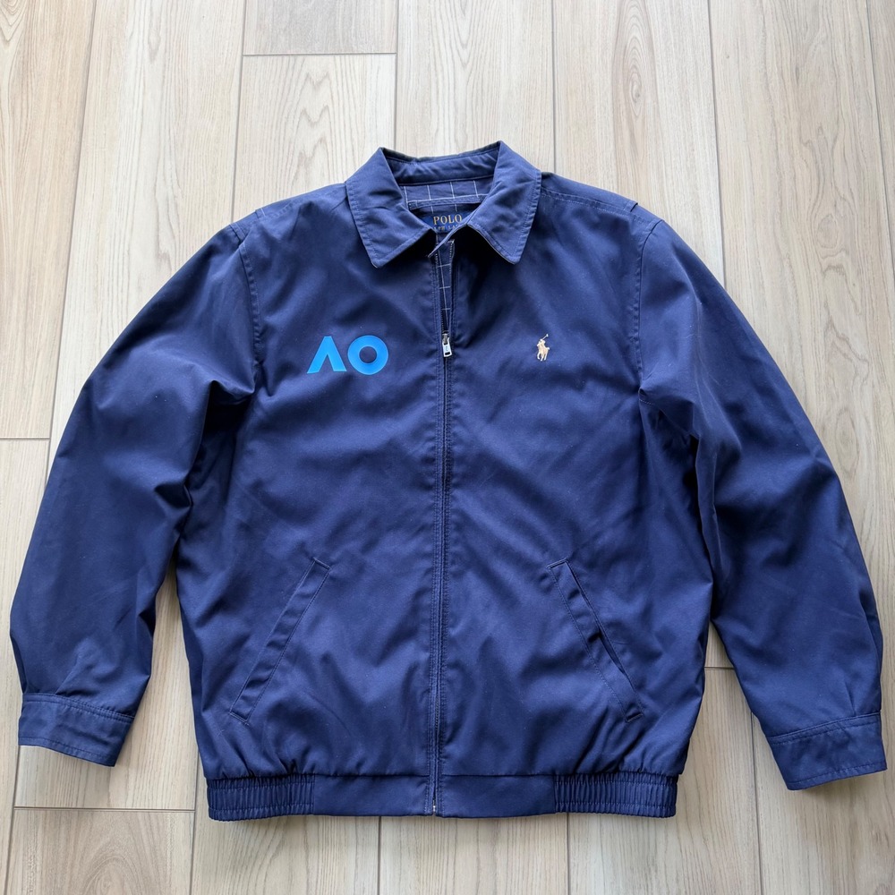 Polo Ralph Lauren x Australian Open Harrington Jacket Mens S Navy Logo AO